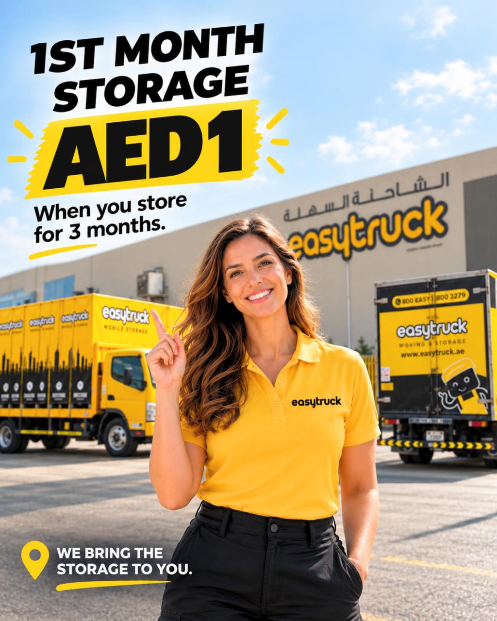 1st month storage AED 1